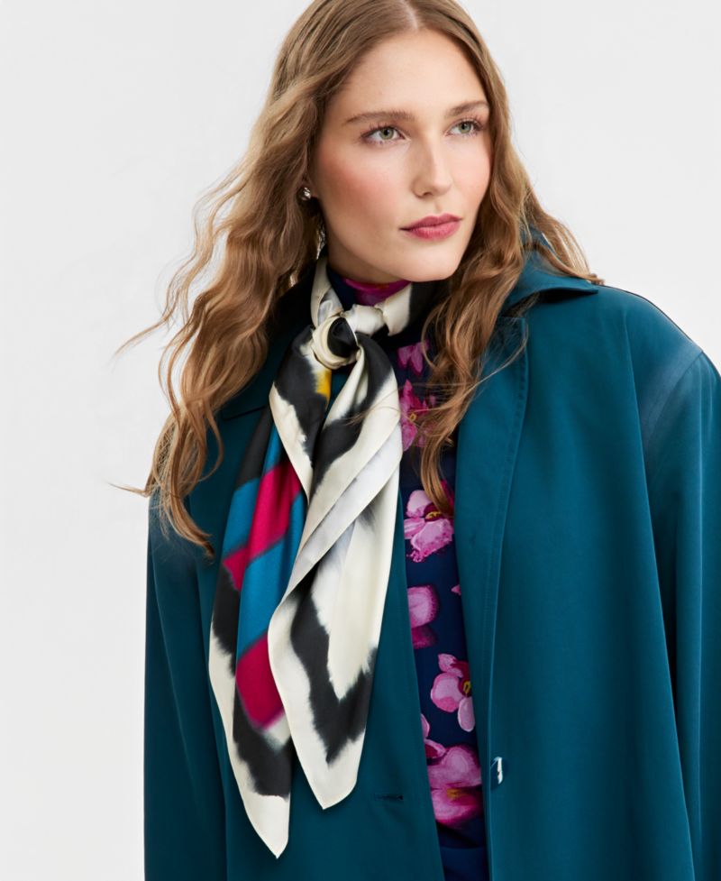 Women's Silk Printed Square Scarf