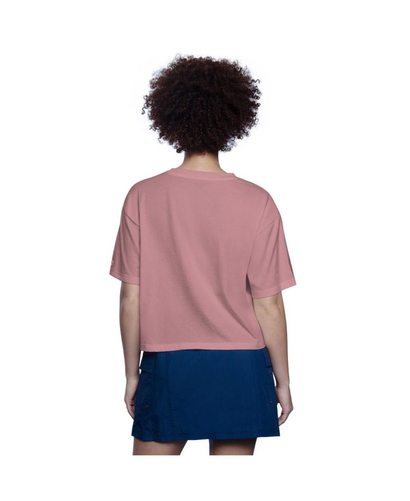 Women's Pink San Francisco Giants Play the Ball Boxy Cropped T-Shirt