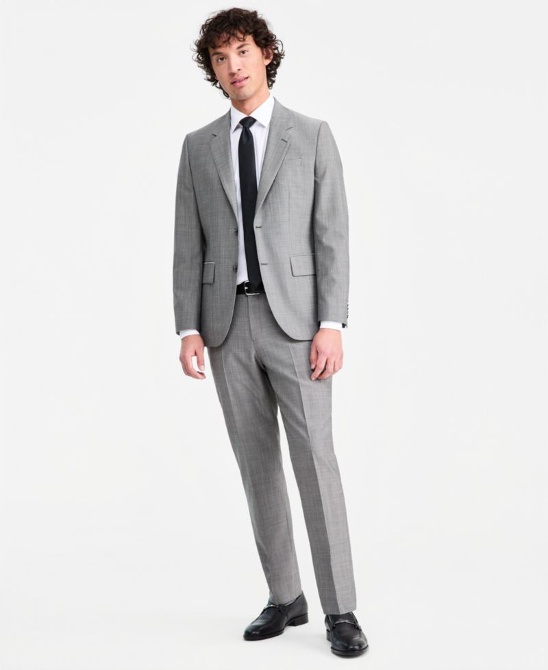 Men's Modern-Fit Suit Separate Trousers
