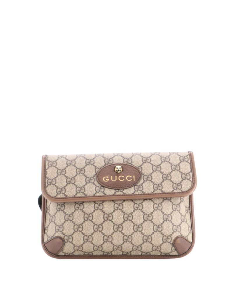 Neo Vintage Flap Belt Bag GG Coated Canvas