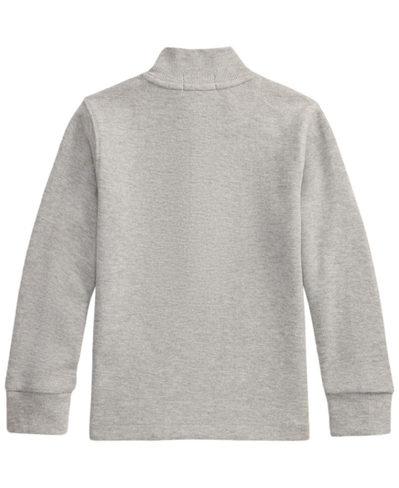 Boys' 2T-7 Estate Rib Quarter-Zip Sweater