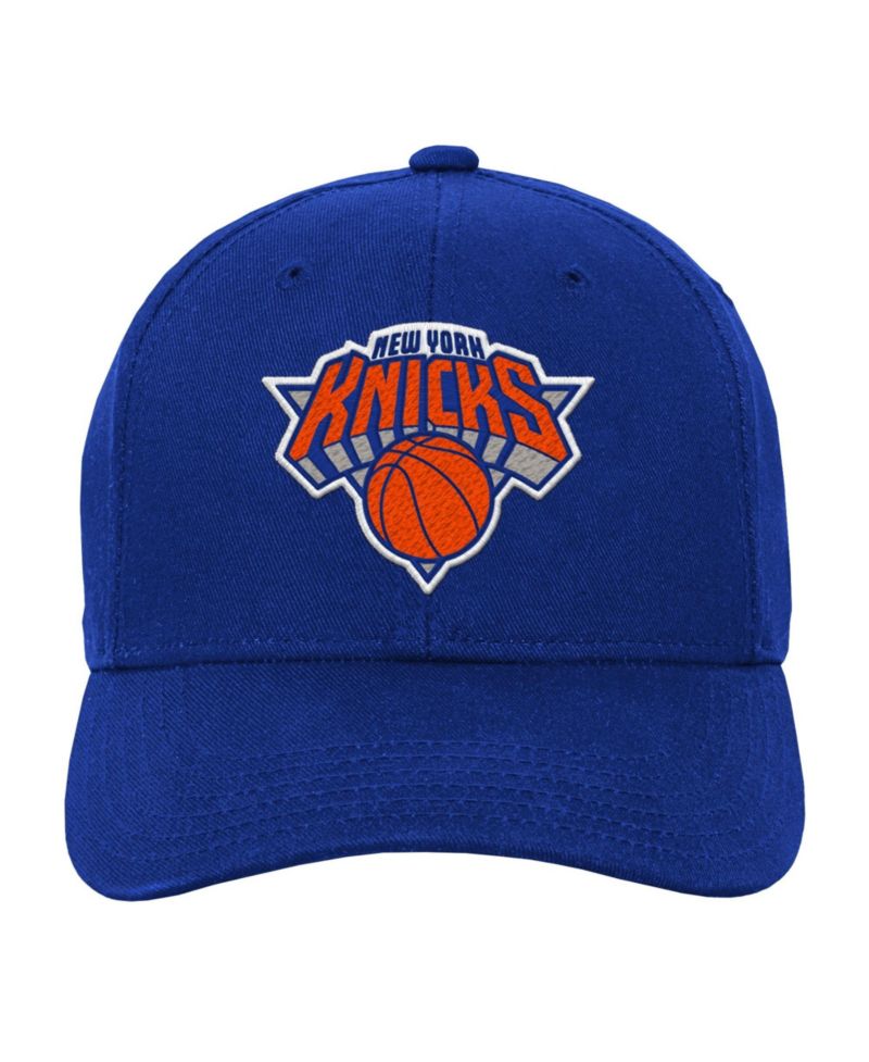 Big Boys and Girls Blue New York Knicks Adjustable Hat