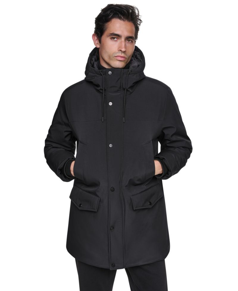 Men's Heavyweight Signature Parka with Attached Hood Jacket
