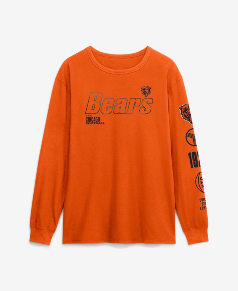Men's Chicago Bears Checkdown Pass Classic-Fit Long-Sleeve T-Shirt