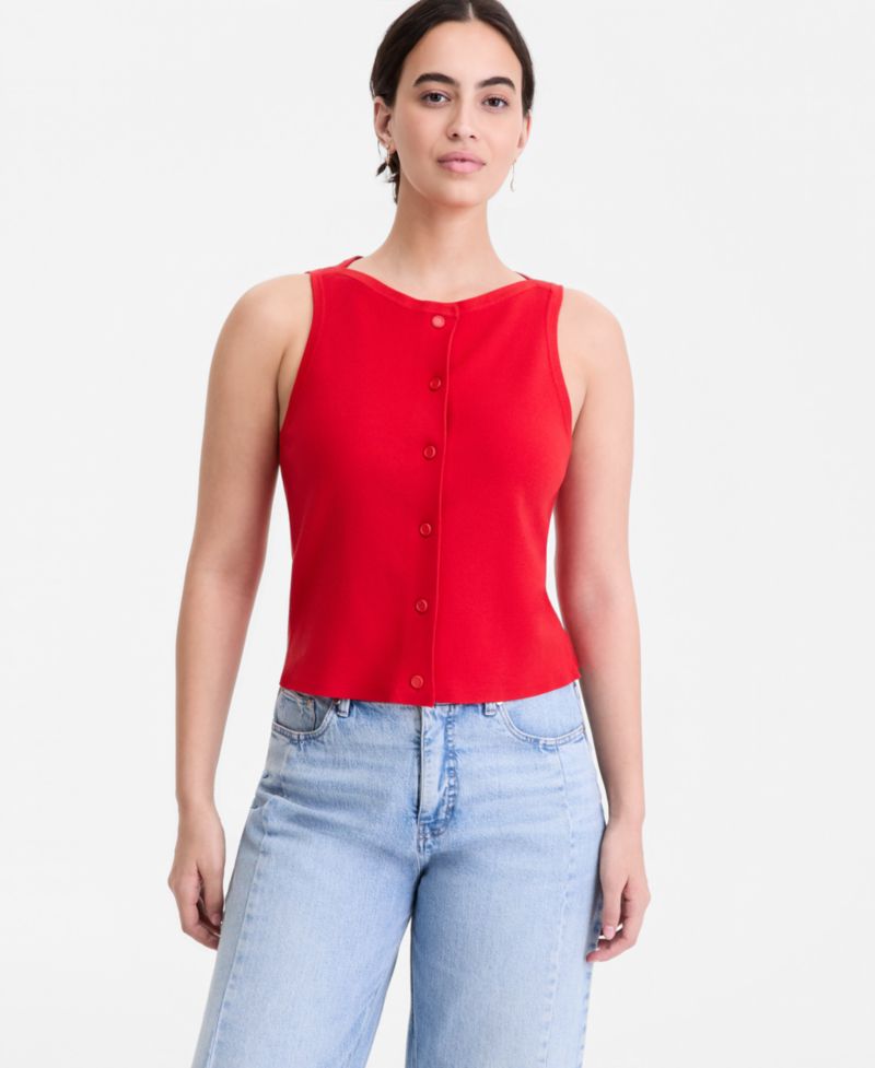 Women's Button-Front Milano Sweater Shell