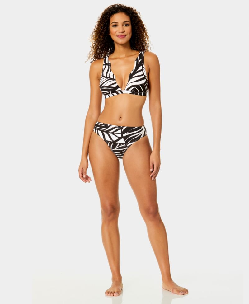 Women's Scallop Neck Plunge Swim Top