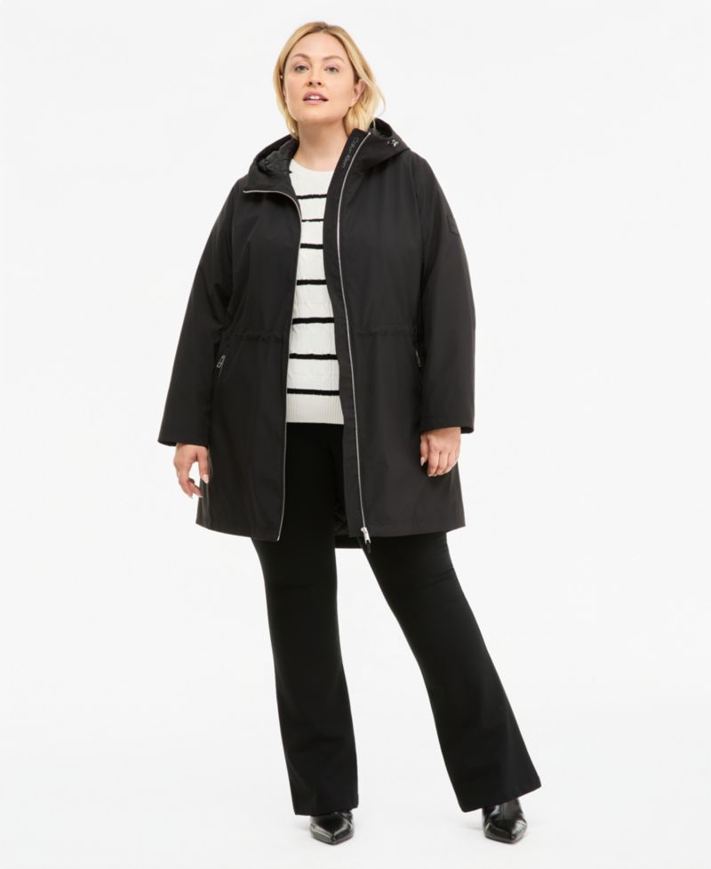 Plus Size Softshell Utility Coat, Created for Macy's