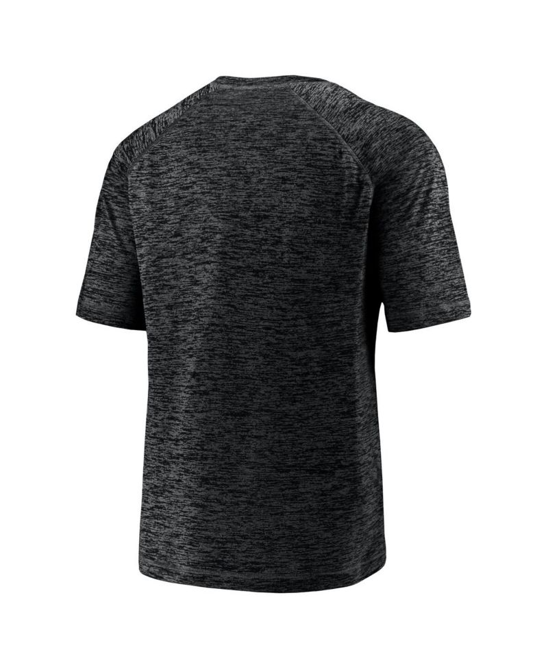 Men's Black Las Vegas Raiders Shade Battle Ready Raglan Space-Dye T-Shirt