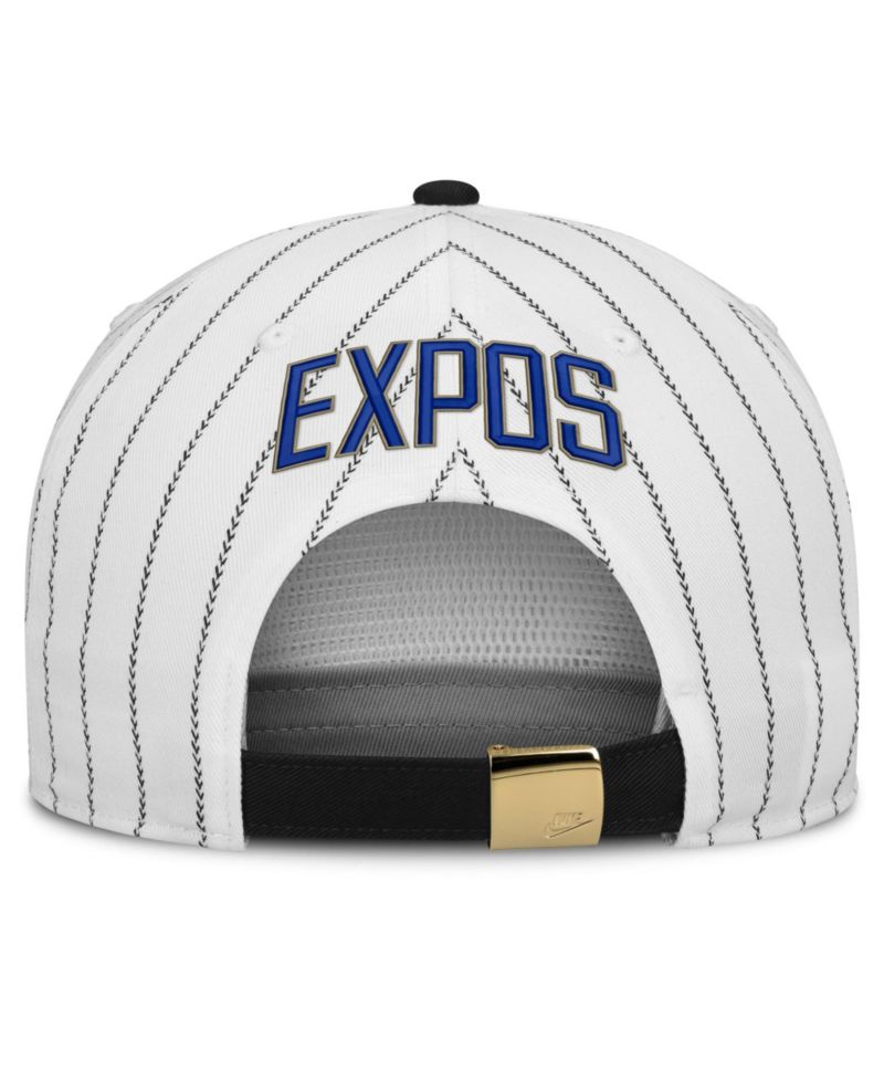 Men's White/Black Montreal Expos Cooperstown Collection Pro Adjustable Hat