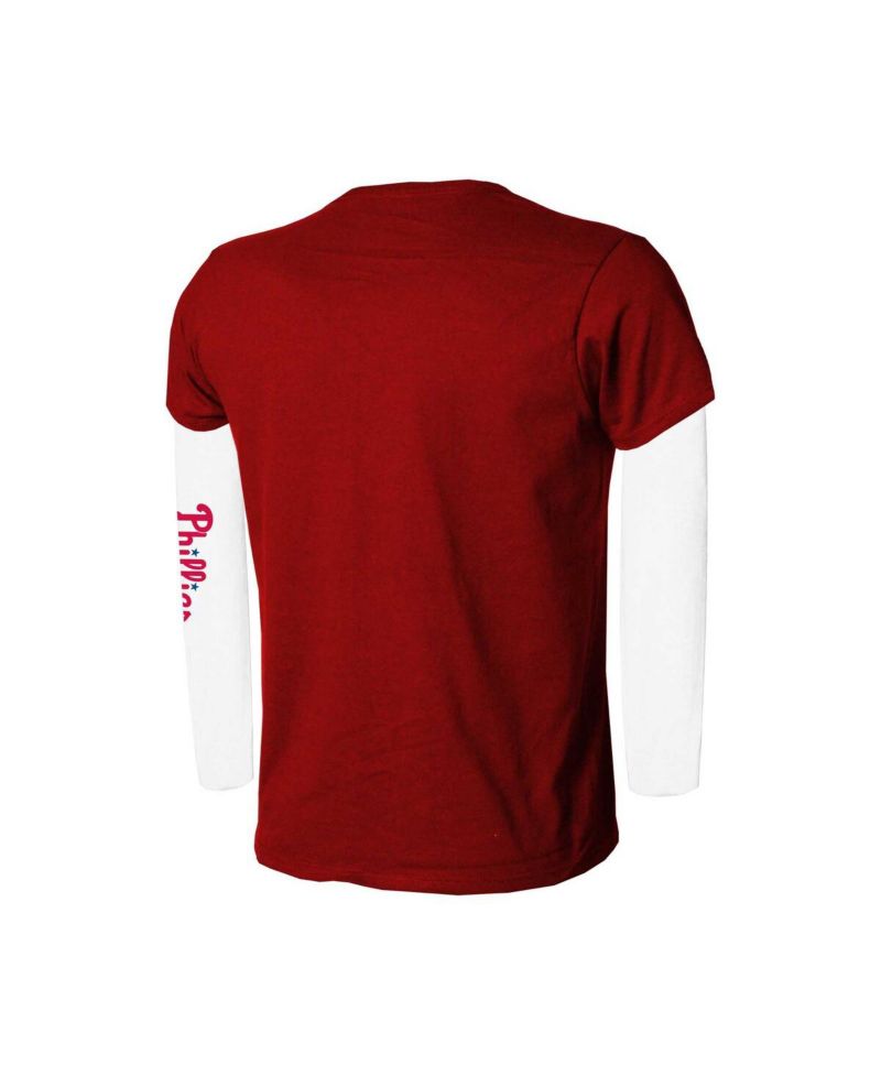 Big Boys and Girls Red/White Philadelphia Phillies Combo T-Shirt Set
