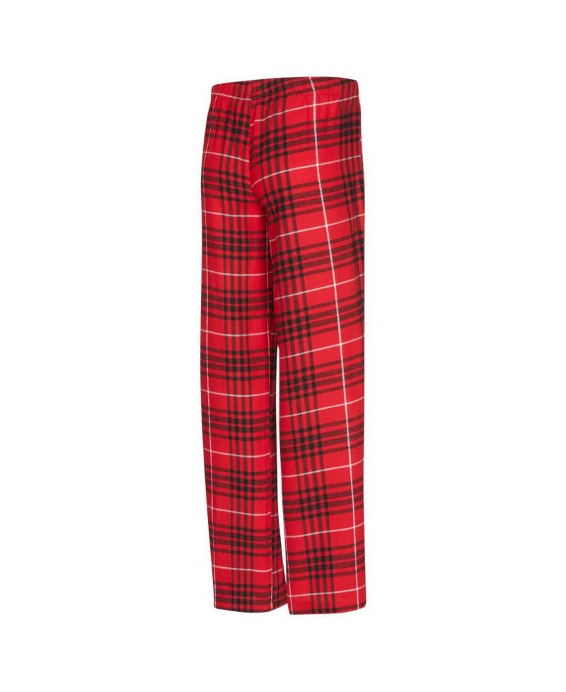 Women's 2-Piece Red/Black Houston Rockets Vector Top and Flannel Pants Sleep Set