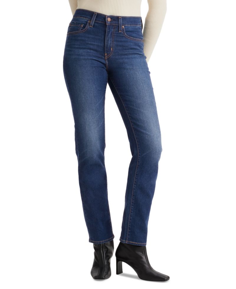 Trendy Plus Size 724 High-Rise Straight-Leg Jeans