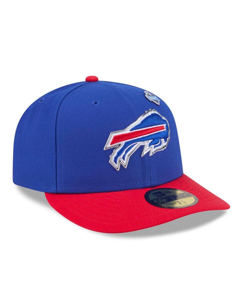 Men's Royal/Red Buffalo Bills 2026 NFL Draft Pre-Curved 59FIFTY Fitted Hat