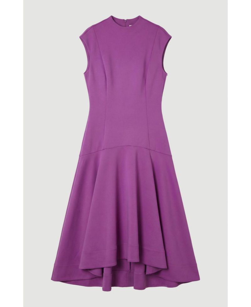 Women's Ruffle Hem Sleeveless Midi Dress