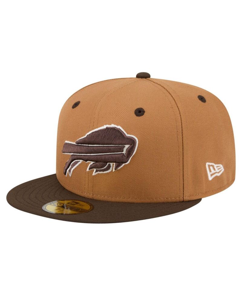 Men's Light Brown/Dark Brown Buffalo Bills Two-Tone Walnut 59FIFTY Fitted Hat