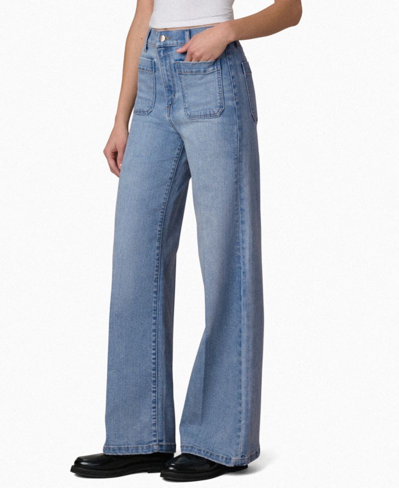 Women's The Mia Patch Pocket High-Rise Wide Jeans