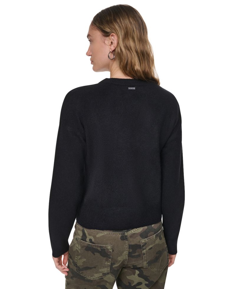 Women's Asymmetric Detailed Crewneck Sweater