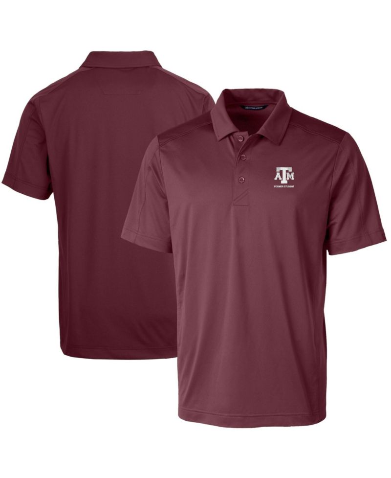 Men's Maroon Texas A&M Aggies Alumni Logo Prospect Textured Stretch Polo