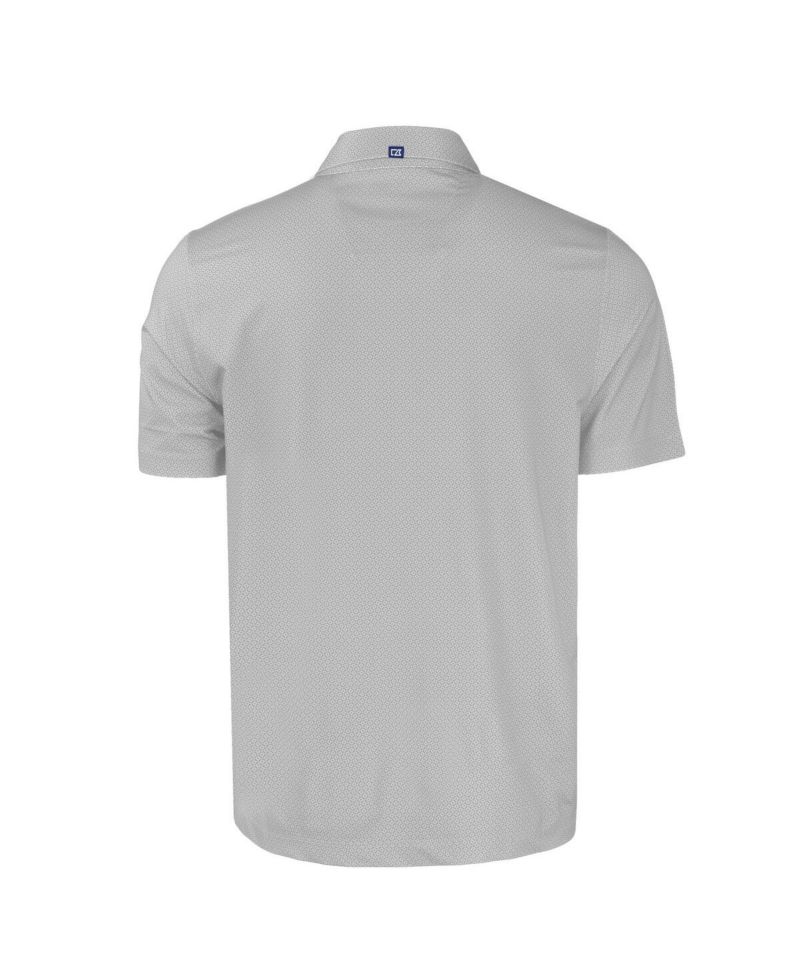 Men's Gray Bradley Braves Pike Eco Tonal Geo Print Stretch Polo