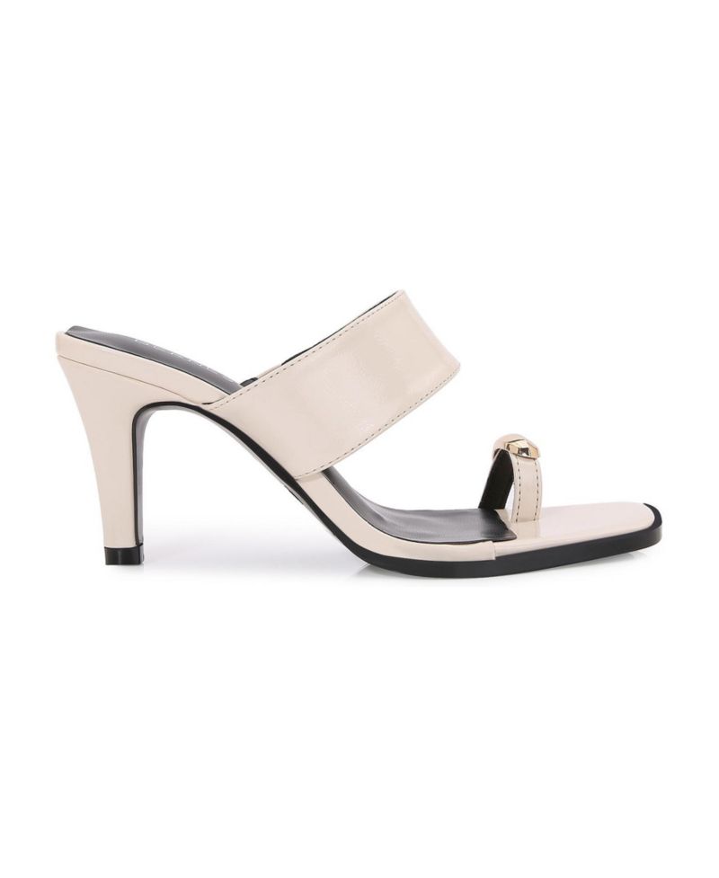 Women's Catha Gold-Tone Toe Ring Heeled Sandals