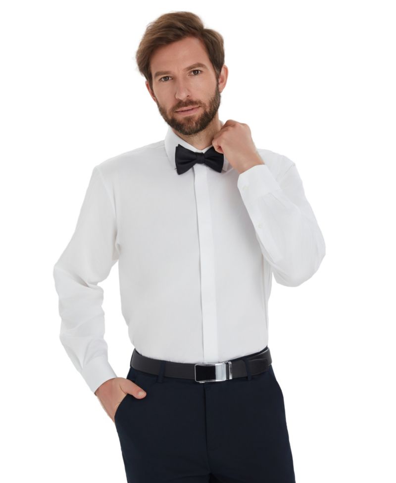 Men's Formal Solid Regular Fit Dress Shirt