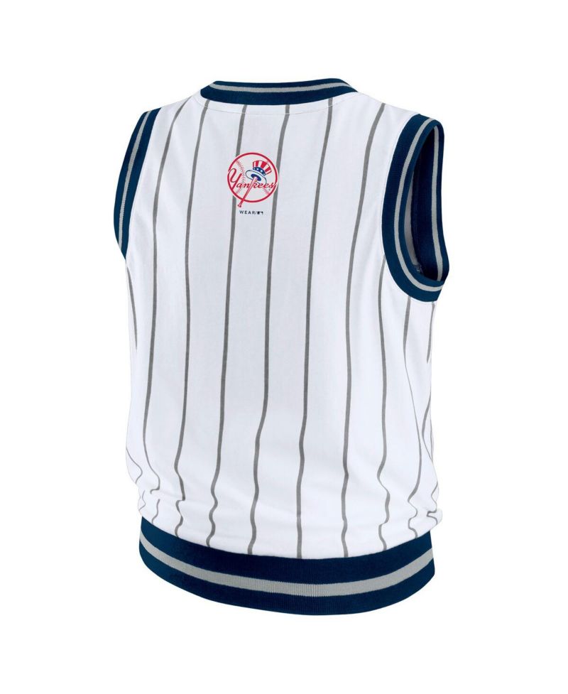 Women's White New York Yankees Sporty Tank Top