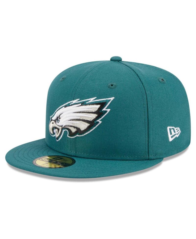 Men's Midnight Green Philadelphia Eagles Main Patch 59FIFTY Fitted Hat