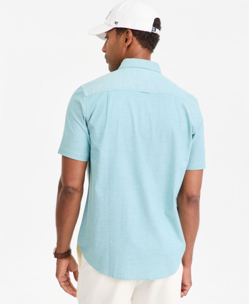 Men's Short Sleeve Button-Down Oxford Shirt