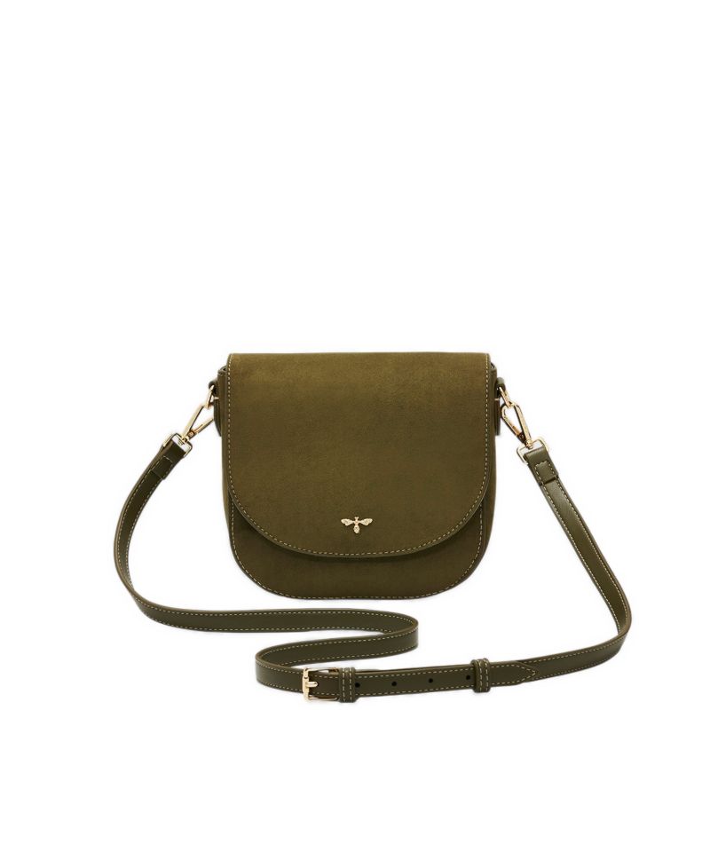 Beth Faux Suede Saddle Bag