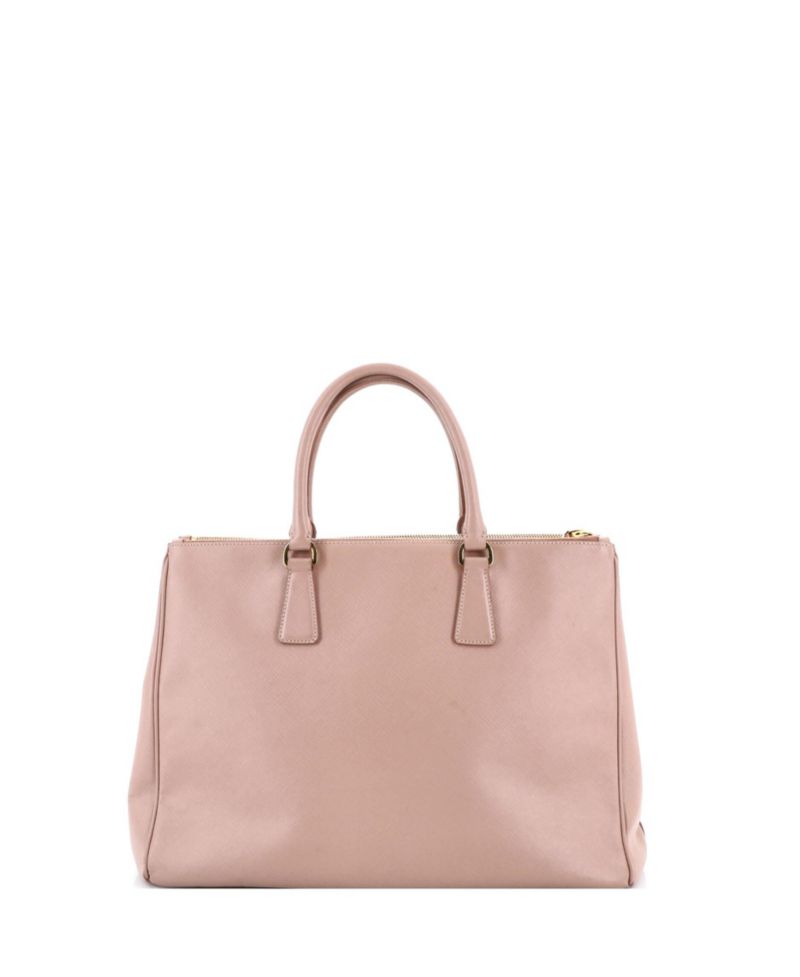 Medium Double Zip Lux Tote Saffiano Leather
