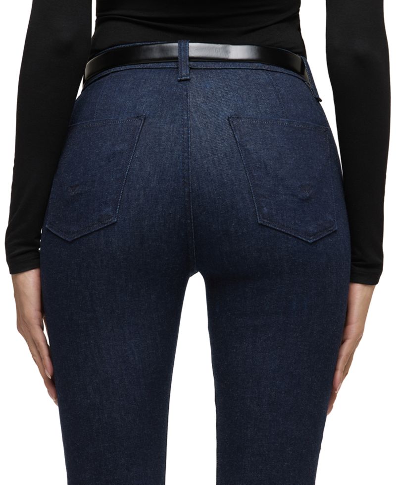 Women's Barbara High-Rise Zip-Front Bootcut Stretch Jeans