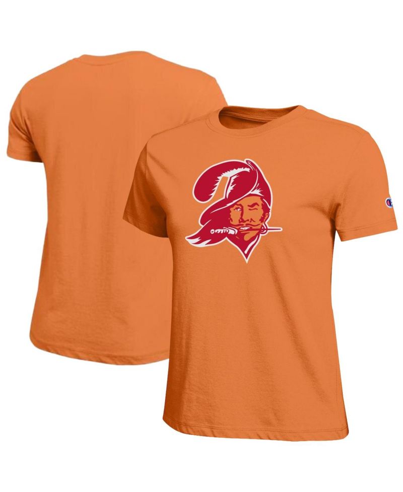 Women's Orange Tampa Bay Buccaneers Logo T-Shirt