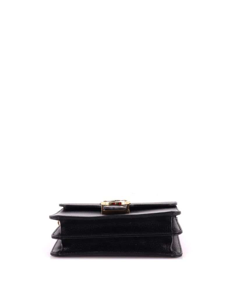 Small Interlocking Shoulder Bag Leather