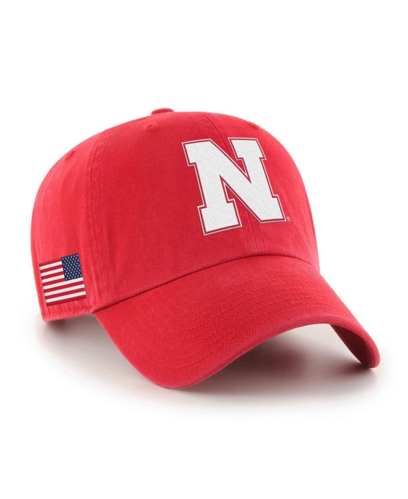 Men's Scarlet Nebraska Huskers Americana Heritage Clean Up Adjustable Hat