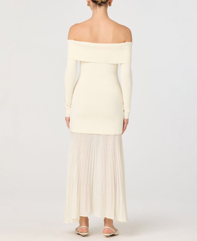Women's Off-The-Shoulder Pull-On Dress