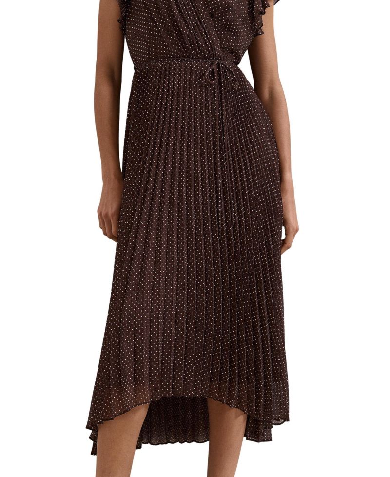Women's Louisa Polka-Dot Pleated Dress