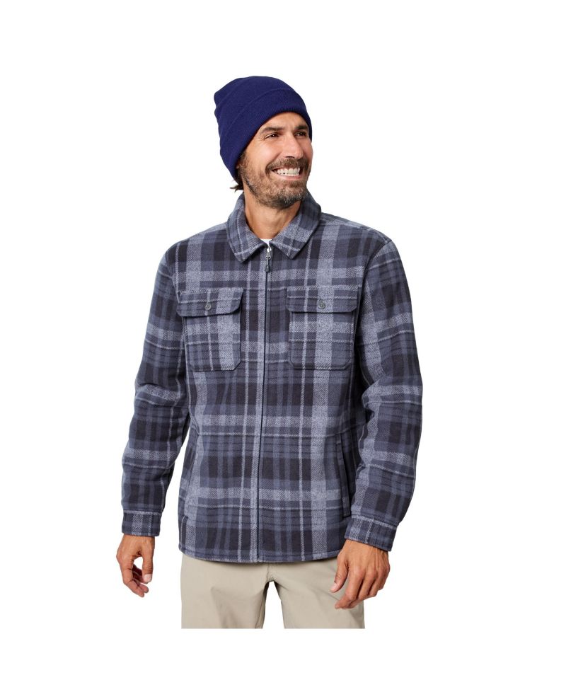 Men's Mountain Peak Chill Out Fleece Sherpa-Lined Shirt Jacket