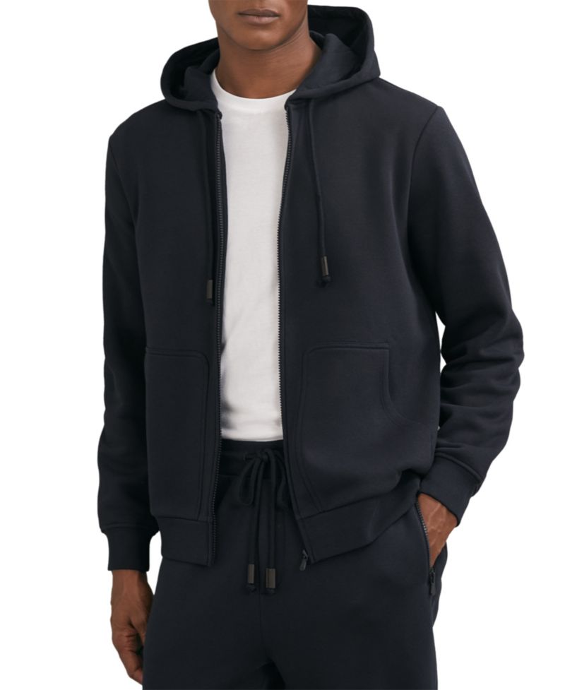 Men's Howel Cotton-Blend Front-Zip Hoodie