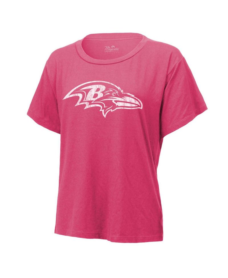 Women's Derrick Henry Pink Baltimore Ravens Name & Number T-Shirt
