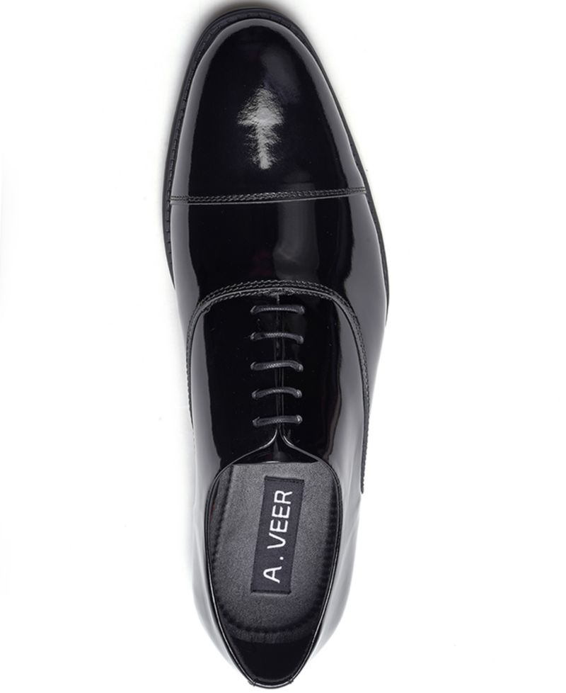 Men's Nero Cap-Toe Tuxedo Oxford Shoe