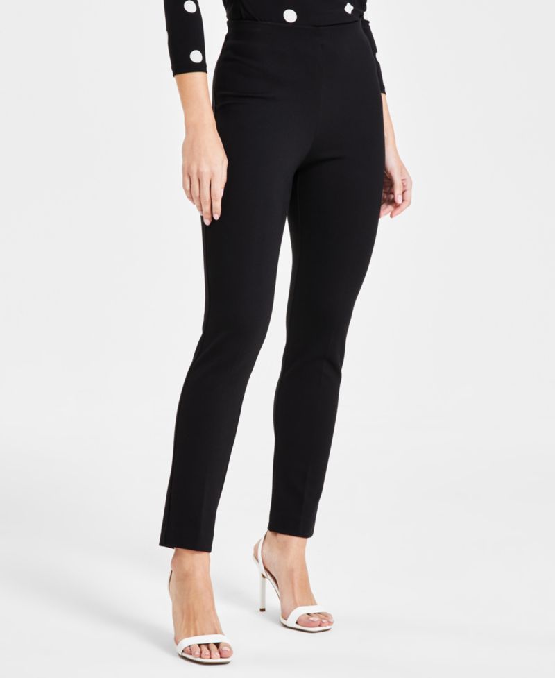 Women's Compression Pull-On Hollywood-Waist Ankle Pants