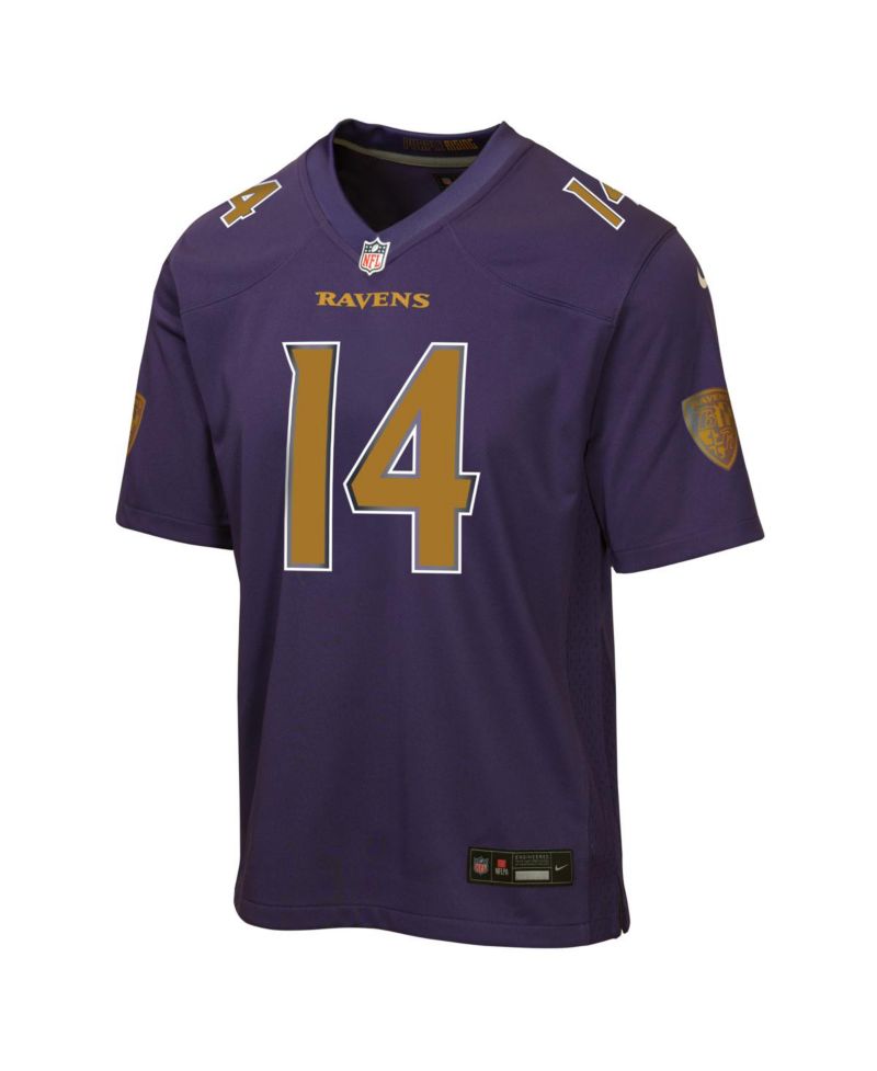 Big Boys and Girls Kyle Hamilton Purple Baltimore Ravens Alternate 2 Game Jersey