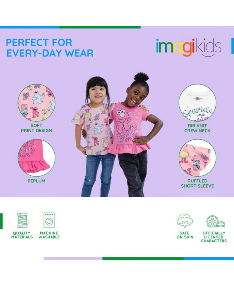 Baby Girls 3 Pack T-Shirts