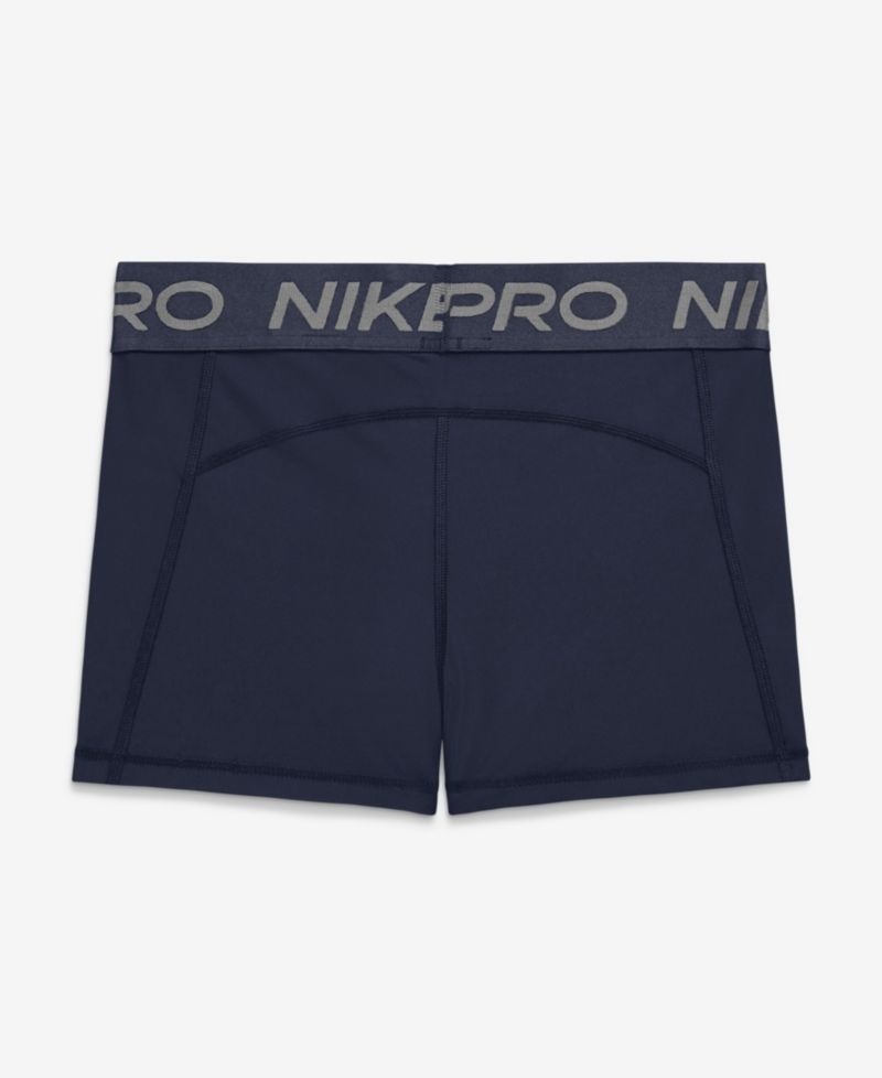 Women's Navy Michigan Wolverines Pro Dri-FIT Mid-Rise Shorts