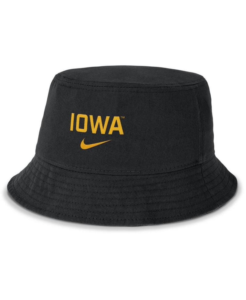 Men's Black Iowa Hawkeyes Apex Primetime Bucket Hat