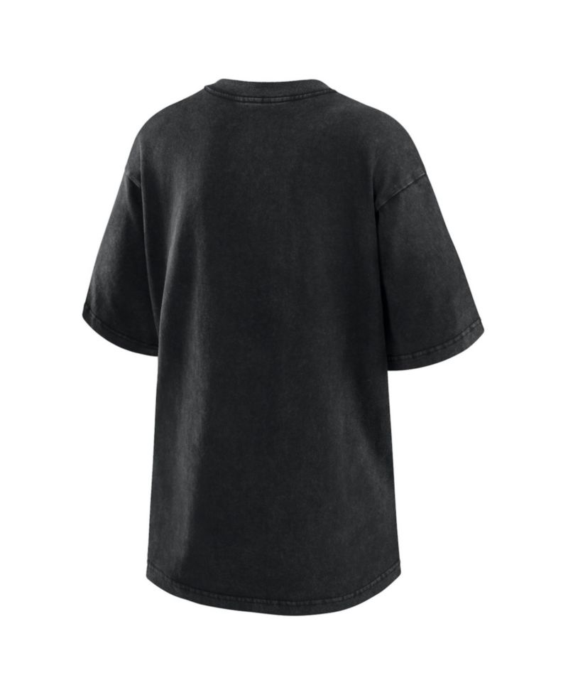 Women's Black New York Mets Oversized Boyfriend T-Shirt