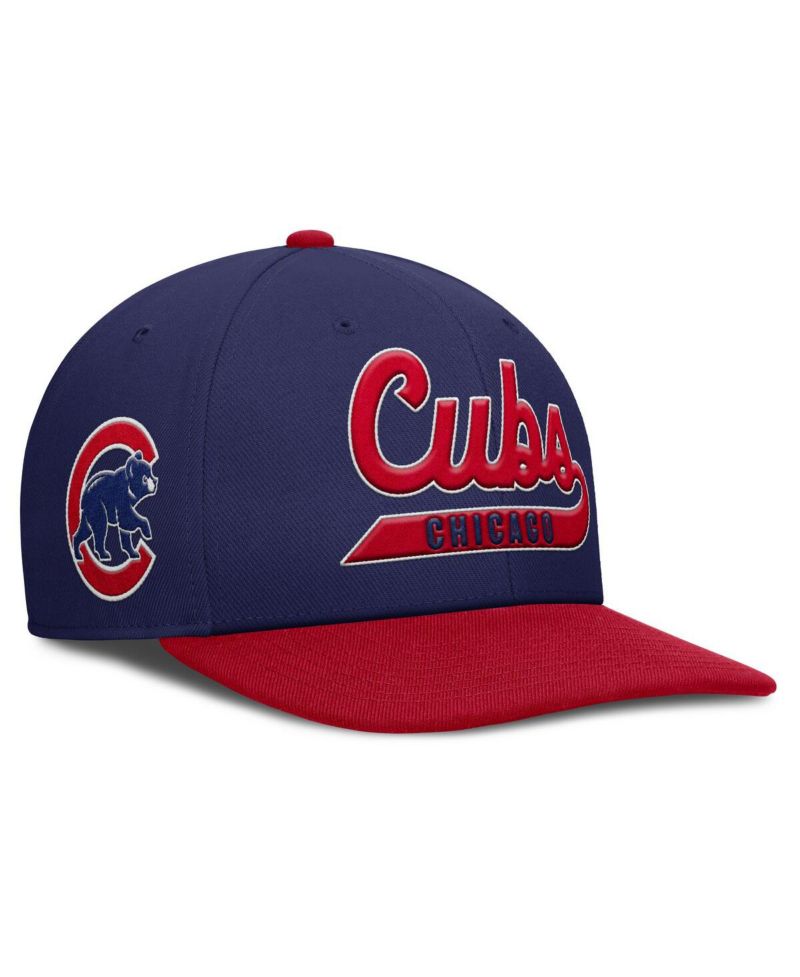 Men's Royal/Red Chicago Cubs Pro Performance Snapback Hat