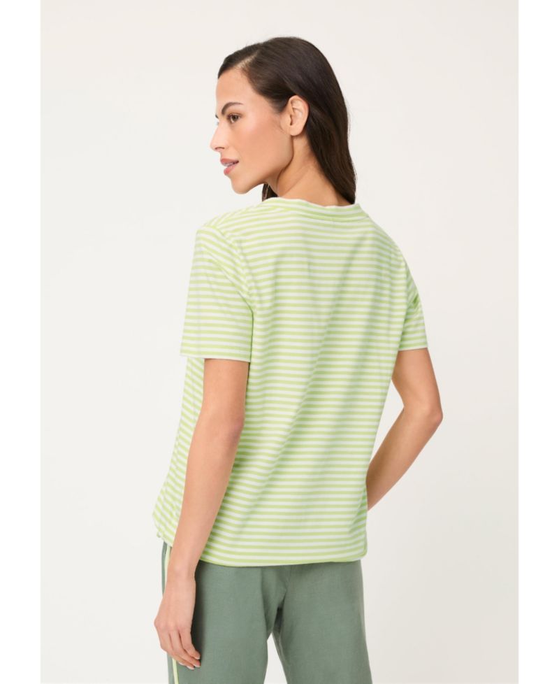 Women's Stripe V-Neck T-Shirt