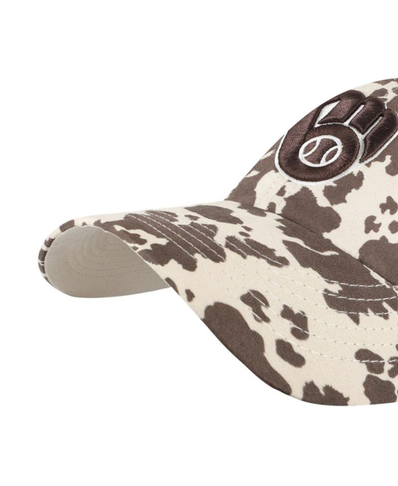 Women's Natural Milwaukee Brewers Bessie Clean Up Adjustable Hat