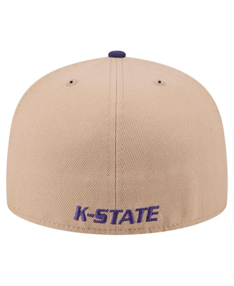 Men's Khaki Kansas State Wildcats Two-Tone 59FIFTY Fitted Hat